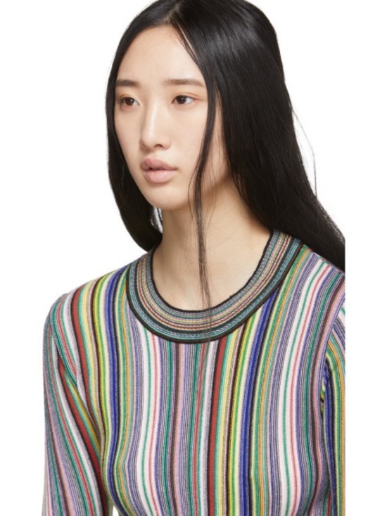 Marques' Almeida Sweaters - Marques Almeida Striped Merino Sweater M